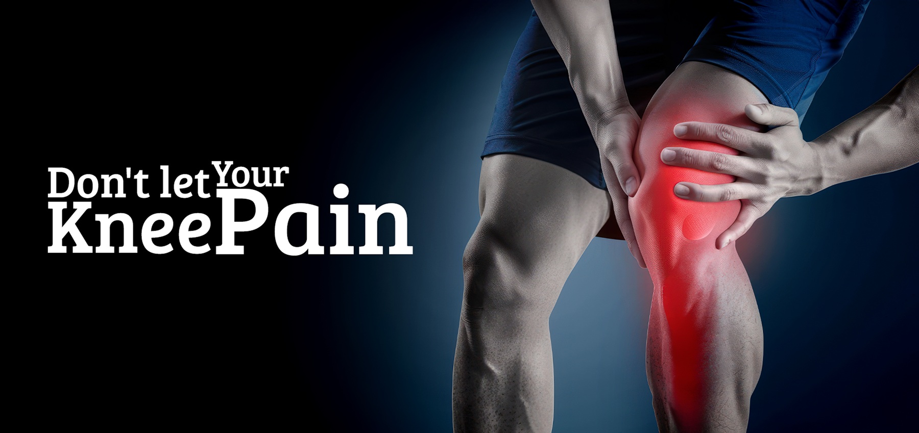 Knee bone osteoarthritis banner