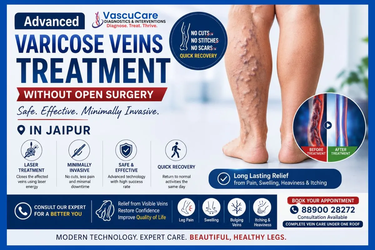 Advanced Varicose Veins Treatment Without Open Surgery in Jaipur